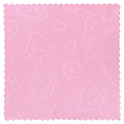 Салфетка микрофибра 30х30см "Фигурная" розовый (Китай)