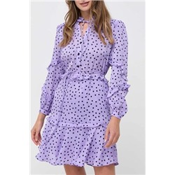 Vestido avolantado - Violeta