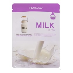 FarmStay Тканевая маска для лица с молочными протеинами Visible Difference Milk Mask Sheet