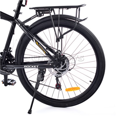 Велосипед горный  26" ROCKET,размер рамы 16" 21 скорость, цвет черный/желтый,модель 2023 года