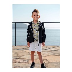Сезонное пальто с капюшоном на хлопковой подкладке для мальчика 23MMNTE3203