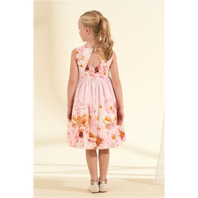 Angel & Rocket Emilia Pink Garden Floral Dress