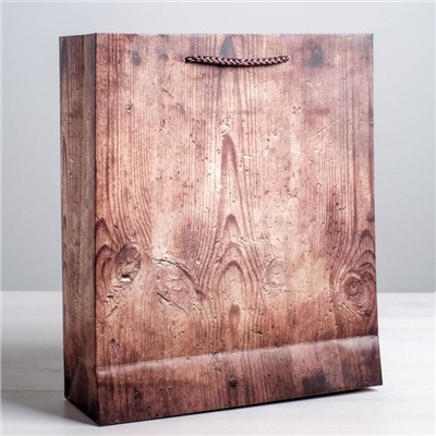 Пакет подарочный ламинированный вертикальный, упаковка, «Больших побед», L 31 х 40 х 9 см