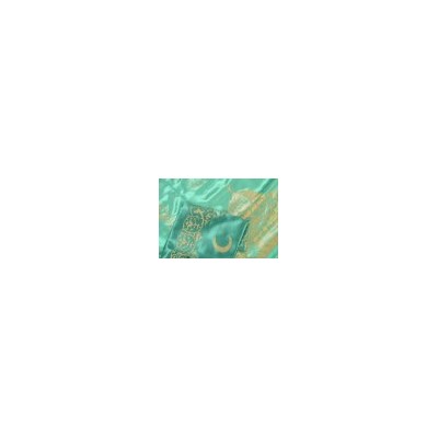 Искусственные цветы, Комплект "Мусульманский" атлас + глиттер (с воланом и наволочкой) зеленый