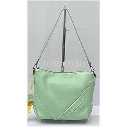 067-2 green сумка Wifeore натуральная кожа 23х21х10