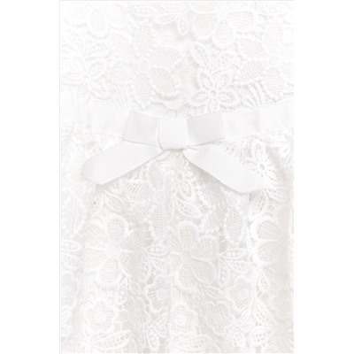 Nicole Miller Guipure Lace White Derss