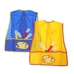 Нагрудник клеенчатый с карманом для творчества 47х36 см (цвета и рисунки в асс) Бусинка 1057БУС
