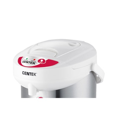 Термопот Centek CT-0080 White 3л, 600Вт, 3 способа подачи воды, корпус из нержавеющей стали