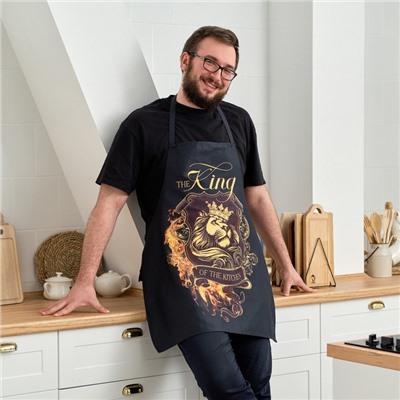 Фартук "Этель" The King of the kitchen 73х71 см, 100% хлопок, саржа 190 гр/м2