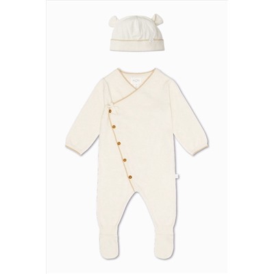 MORI Organic Cotton Knitted Cardigan & Leggings Baby Gift Set