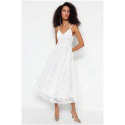 Бежевый цвет с открытой талией / кружевной подкладкой на фигурной подкладке, свадебное элегантное вечернее платье TPRSS23EL00523
