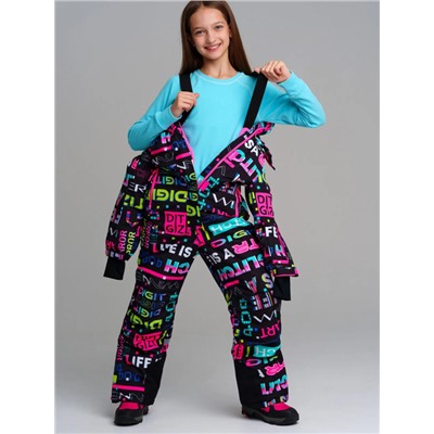 32321012 Комбинезон текстильный с полиуретановым покрытием для девочек