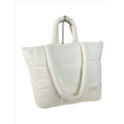 Cтильная женская сумка из водооталкивающей ткани, цвет белый