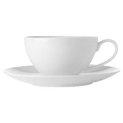 Чашка с блюдцем большая серия Белая коллекция Maxwell & Williams MW504-FX0139 0.4л Фарфор