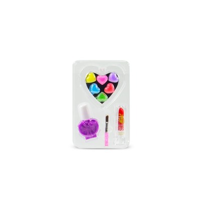 Winx Набор детской косметики "Блум: Весёлые сердечки" (блеск, лак, кисточка, помада, в сум.)