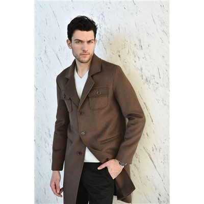 Пальто Elema 1М-109131-1-176 коричневый