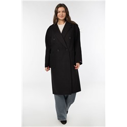 01-10781 Пальто женское демисезонное Пальтовая ткань черный