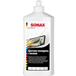 Цветной полироль с воском белый Sonax Nano Pro 500 мл (флакон)