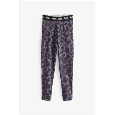 Hype. Kids Mono Leopard Black Leggings