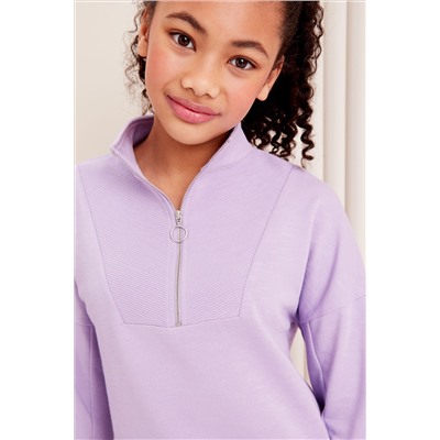 Lipsy Half Zip Funnel Neck Hoodie (5-16yrs)