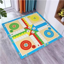 Ковёр-пазл из 4 штук, арт КВ22, цвет: LUDO (толщина 1 см 60*60 см)