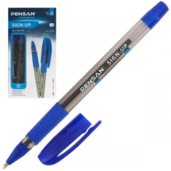 Ручка пишущий узел 1,0 мм, цвет чернил синий SIGN-UP Pensan 2410