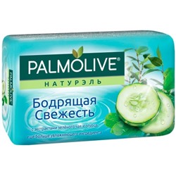 Туалетное мыло Palmolive (Палмолив) Натурэль Бодрящая Свежесть с экстрактами зелёного чая и огурца, 90 г