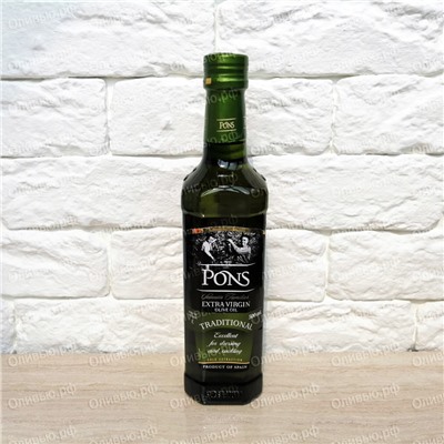 Масло оливковое EXTRA VIRGIN Early Harvest Green Edition Pons 500 мл ж/б (Испания)