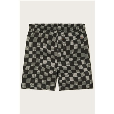 Monsoon Checkerboard Black Shorts