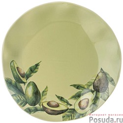Тарелка обеденная bronco Avocado 26 см зелёная  арт. 189-432