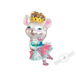 Мышь "Королева бала" (стекло) 6,5х12,5 см