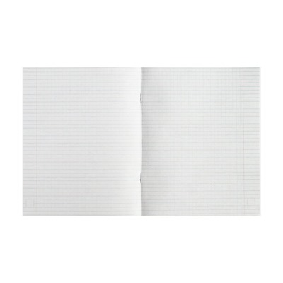 Тетрадь предметная Calligrata "Металл", 48 листов в клетку Геометрия, со справочным материалом, обложка мелованный картон, блок №2, белизна 75% (серые листы)