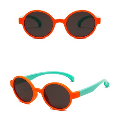 IQ10028 - Детские солнцезащитные очки ICONIQ Kids S5006 С11 оранжевый-мятный
