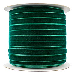 Лента бархатная 10 мм (зеленый) 58