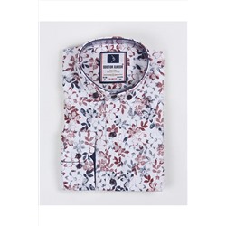 Рубашка приталенного кроя с отложными рукавами и цветочным принтом для мальчика TX72E3E7324485