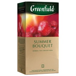 Чай GREENFIELD "Summer Bouquet" фруктовый, 25 пакетиков в конвертах по 2 г, 0433