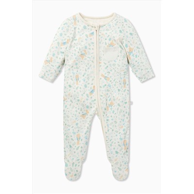 MORI Cream Peter Rabbit Clever Zip-Up Sleepsuit