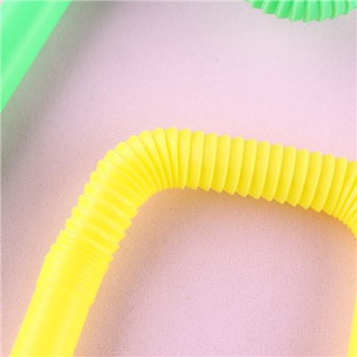 Трубочки для коктейля пластиковые, в наборе 6 штук, диаметр 10 мм, цвета МИКС