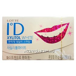 Жевательная резинка без сахара ID Xylitol White Lotte, Корея, 27 г