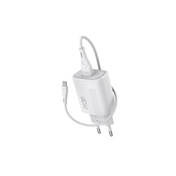 Зарядка Celebrat C-H11 EU Fast Charger QC3.0+18W with cable Micro - White