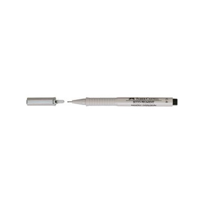 1шт Капиллярные ручки Ecco Pigment, черный, 0,4 мм, в картонной коробке, 10 шт