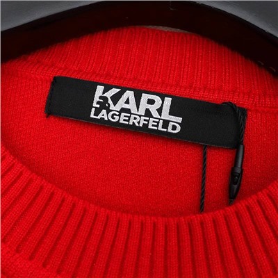 Kar*l Lagerfel*d 🐈‍⬛ экспорт! Утепляемся к осени ☔️ женский трикотажный свитер, достаточно плотный. Стильный мультяшный принт. Цена на оф сайте выше 40 000