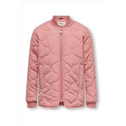 ONLY KIDS Pink Quilted Zip Up Jacket