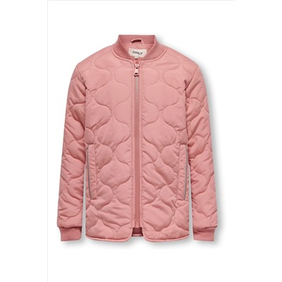 ONLY KIDS Pink Quilted Zip Up Jacket