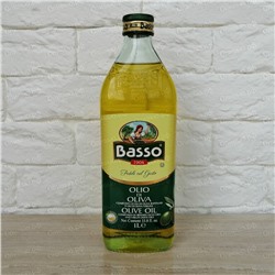 Масло оливковое очищенное Pure Olive Oil классическое Basso 1 л (Италия)