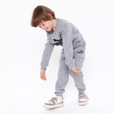Костюм детский (свитшот, брюки), цвет серый МИКС, рост 110 см (5 лет)
