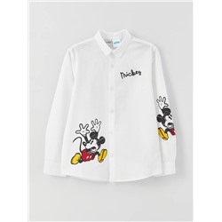 LC Waikiki Рубашка с длинными рукавами и принтом Микки Мауса для мальчика