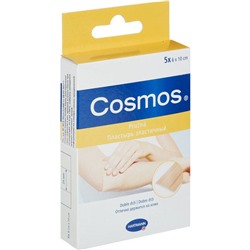 Пластырь COSMOS textil elastic эластичный цвета кожи 6*10 см 5шт. 5352033