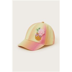 Monsoon Yellow Pineapple Ombre Cap