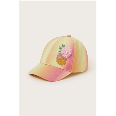 Monsoon Yellow Pineapple Ombre Cap